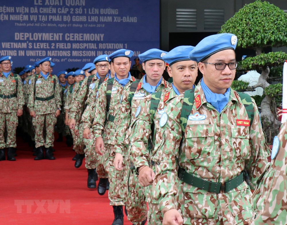 Lực lượng gìn giữ hòa bình Việt Nam xuất quân làm nhiệm vụ quốc tế
