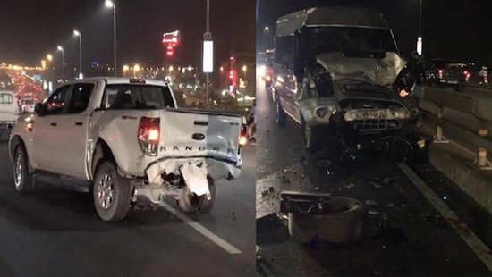 Tài xế xe bán tải bị tông tử vong khi dừng sửa xe gần cầu Nhật Tân