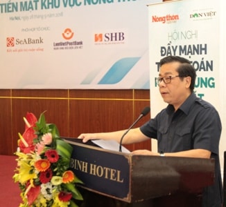 Agribank tham dự Hội nghị “Đẩy mạnh thanh toán không dùng tiền mặt khu vực nông thôn”