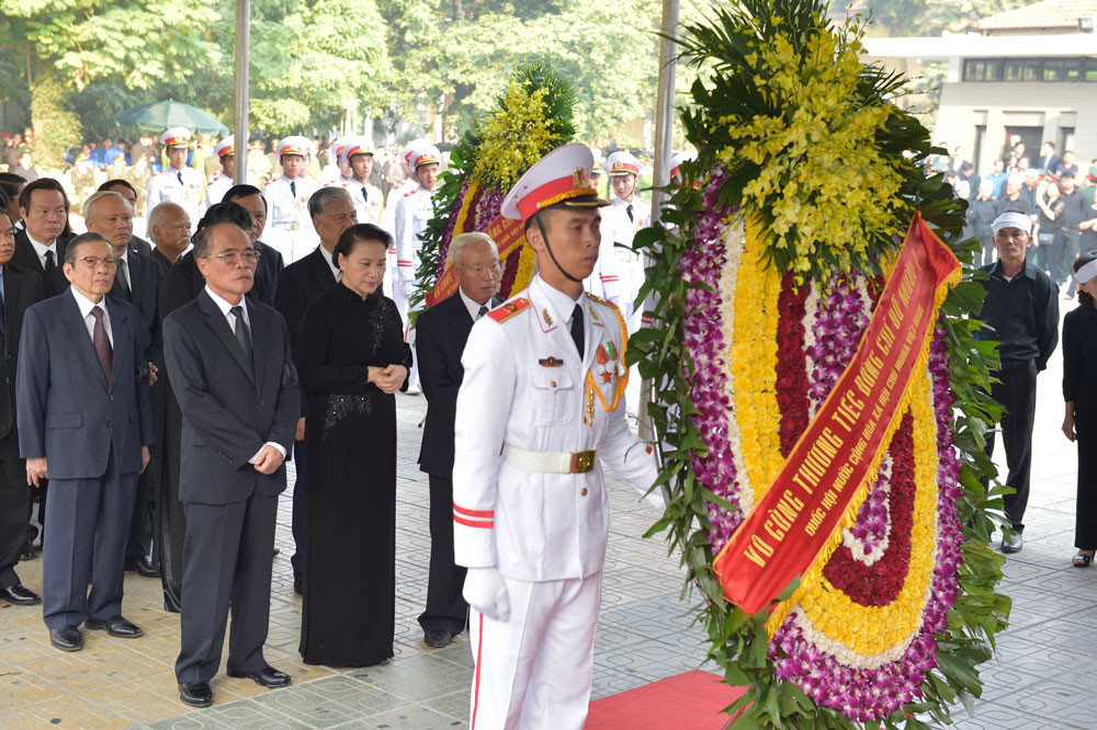 Lễ viếng nguyên Tổng Bí thư Đỗ Mười tại Hà Nội