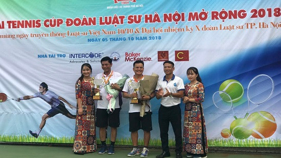 Giải tennis cúp Đoàn Luật sư TP. Hà Nội mở rộng năm 2018 chào mừng ngày truyền thống Luật sư Việt Nam