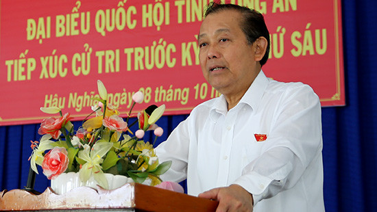 Lãnh đạo Nhà nước, Chính phủ nói về PCTN và tội phạm ma tuý tại các buổi tiếp xúc cử tri