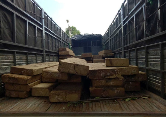 Lại bắt thêm vụ vận chuyển gỗ lậu số lượng lớn