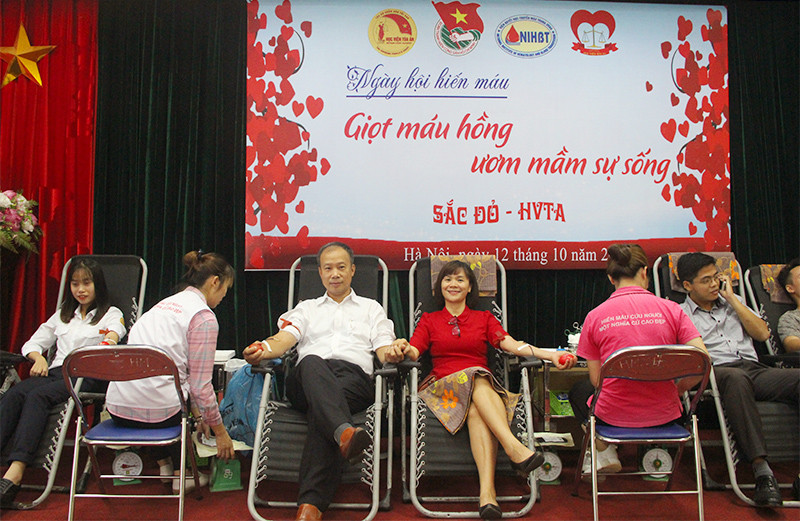 Học viện Tòa án tổ chức ngày hội hiến máu mang tên 