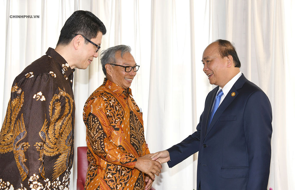 Các buổi tiếp quan trọng của Thủ tướng trong chuyến công tác Indonesia