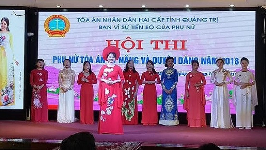 TAND hai cấp tỉnh Quảng Trị tổ chức Hội thi “Phụ nữ Tòa án kỹ năng và duyên dáng”
