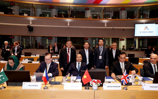 Thủ tướng đề xuất 3 nội dung tại phiên toàn thể Hội nghị Cấp cao ASEM 12