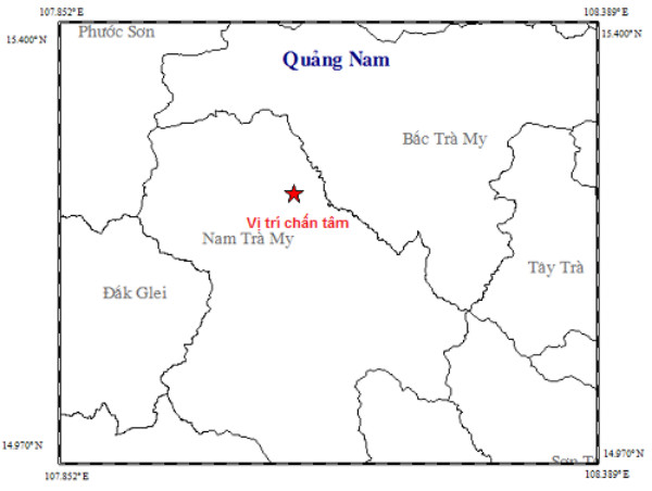 Quảng Nam: Liên tục xảy ra động đất ở 2 huyện miền núi