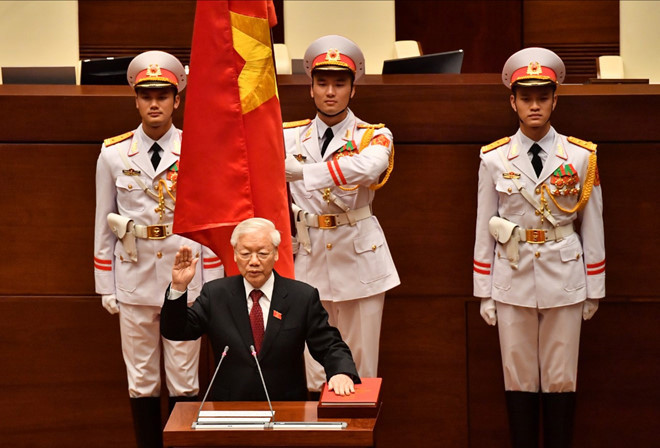 Tổng Bí thư Nguyễn Phú Trọng đắc cử Chủ tịch nước với 99,79% phiếu tán thành