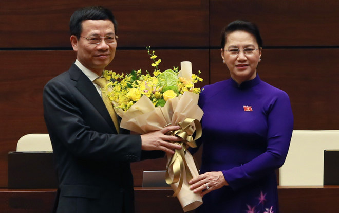 95,05% ĐBQH tán thành ông Nguyễn Mạnh Hùng giữ chức Bộ trưởng TT&TT