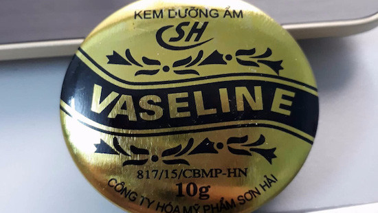 Đình chỉ lưu hành kem dưỡng ẩm Vaseline SH kém chất lượng