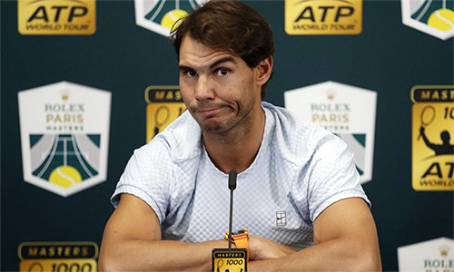 Paris Masters vẫn sẽ là danh hiệu mà Nadal còn thiếu trong sự nghiệp thi đấu. Ảnh: AP.