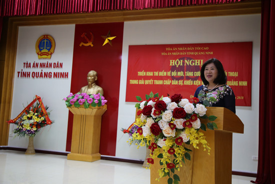 TAND hai cấp tỉnh Quảng Ninh triển khai thí điểm về hòa giải, đối thoại trong giải quyết tranh chấp dân sự, hành chính