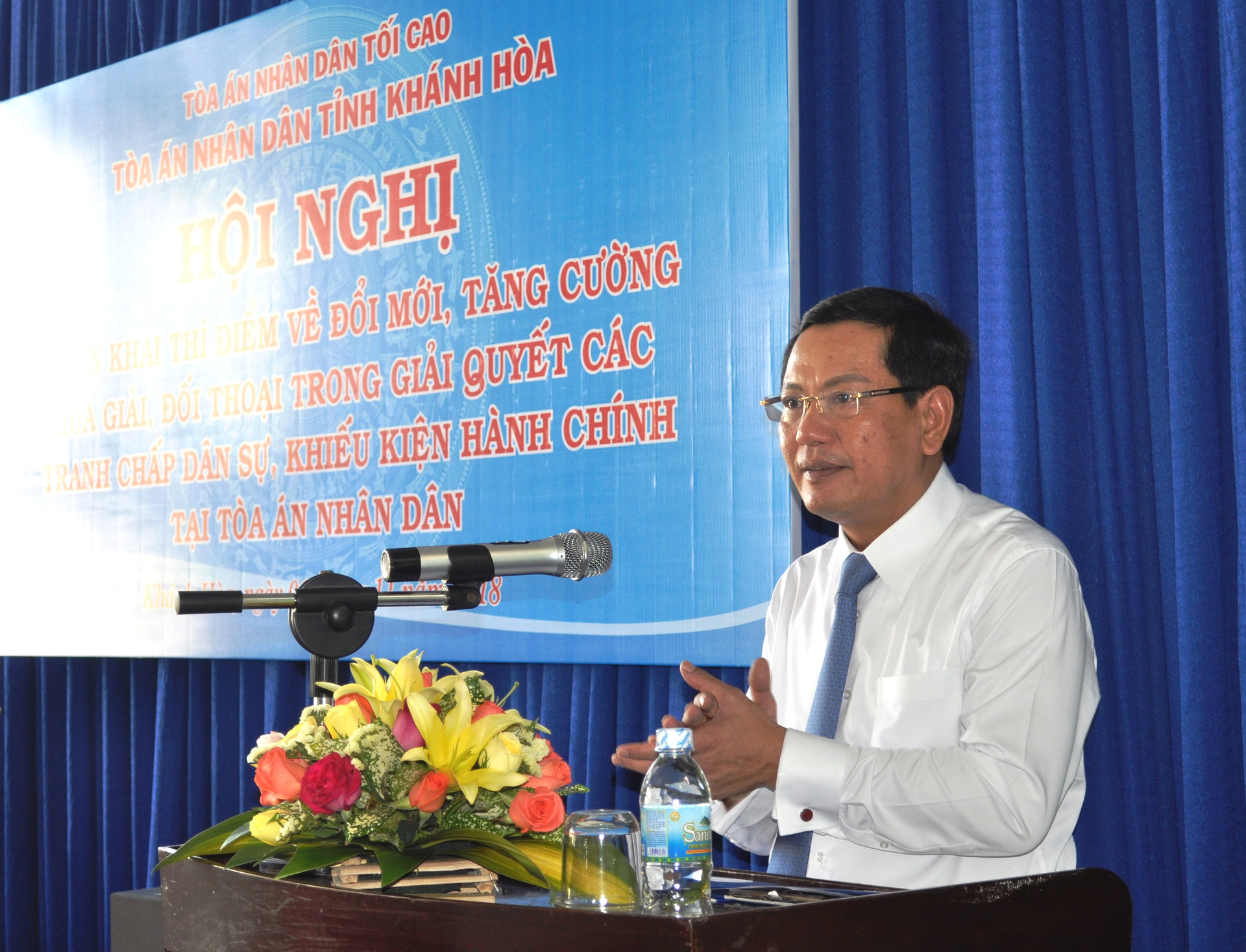 TAND tỉnh Khánh Hòa tổ chức hội nghị triển khai thí điểm hòa giải, đối thoại 