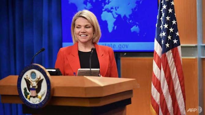 Bà Heather Nauert, nữ phát ngôn viên Bộ Ngoại giao Mỹ 