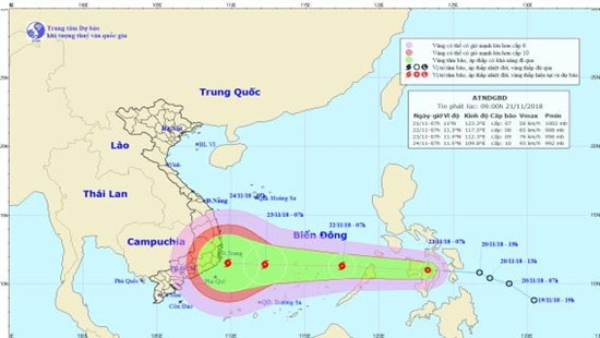TP Nha Trang có thể phải đối mặt bão số 9 cuối tuần