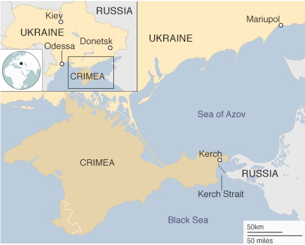 Căng thẳng Nga - Ukraine: Nga bắt giữ 3 tàu hải quân Ukraine trên Biển Đen