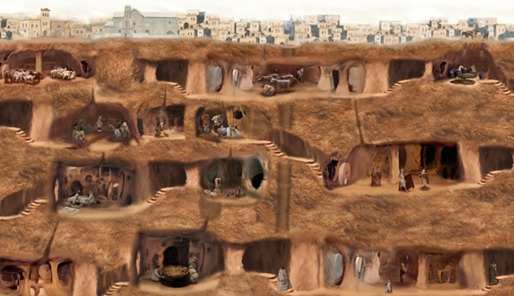 Bí ẩn thành phố cổ Derinkuyu dưới lòng đất tại Thổ Nhĩ Kỳ
