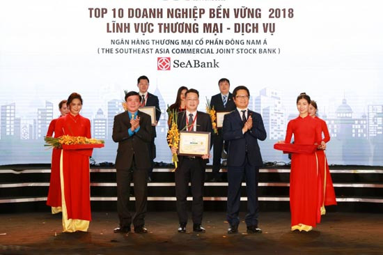 SEABANK nằm trong top 10 doanh nghiệp bền vững Việt Nam