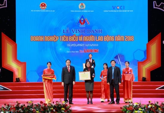 Tập đoàn BRG và Seabank được vinh danh “Doanh nghiệp Tiêu biểu Vì người lao động 2018”