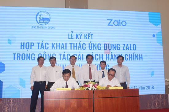 Bình Dương khai thác ứng dụng Zalo trong cải cách hành chính