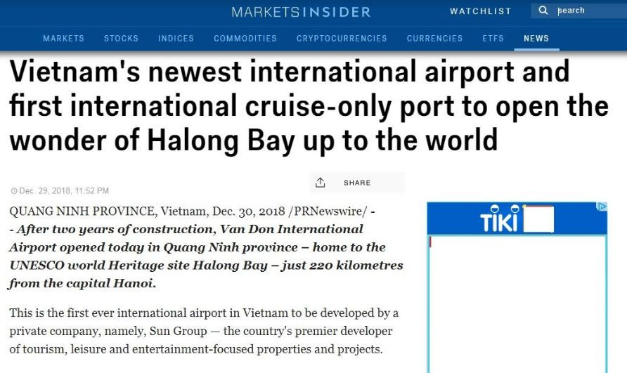 Ba dự án giao thông trọng điểm đưa Quảng Ninh trở thành tâm điểm của báo chí quốc tế cuối tuần qua