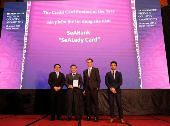 Thẻ tín dụng quốc tế Sealady được bình chọn là “Sản phẩm thẻ tín dụng tiêu biểu của năm 2018”