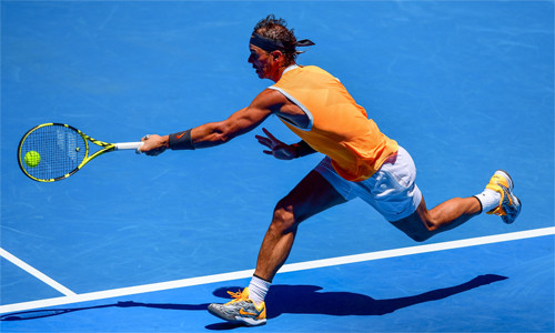 Thắng lợi đầu tiên trong năm 2019 mang đến sự tự tin cho Rafael Nadal. Ảnh: Australian Open.