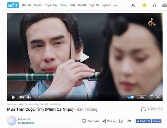 Đan Trường thắng lớn với phim ngắn MV “Mưa trên cuộc tình”