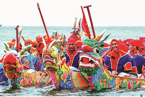 Mùa xuân tranh tài “tứ linh”  trên quê hương Hải đội Hoàng Sa