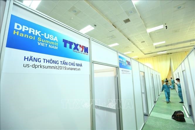 Khẩn trương hoàn thành Trung tâm Báo chí phục vụ Thượng đỉnh Mỹ-Triều lần thứ 2