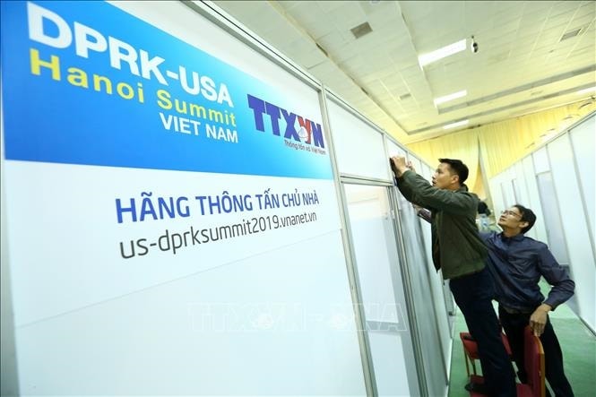 Khẩn trương hoàn thành Trung tâm Báo chí phục vụ Thượng đỉnh Mỹ-Triều lần thứ 2