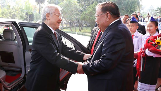 Tổng Bí thư, Chủ tịch nước Việt Nam-Lào hội đàm và chứng kiến ký kết 9 văn kiện