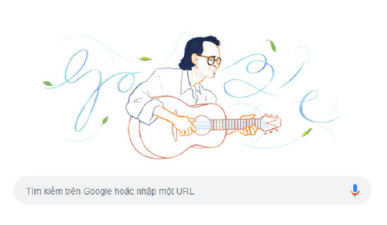 Nhạc sĩ Trịnh Công Sơn được Google Doodles vinh danh