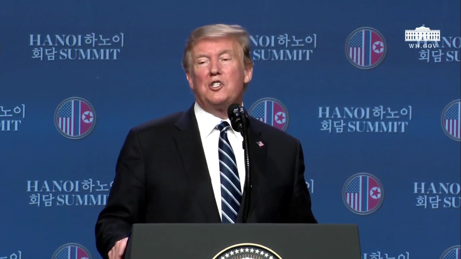 Thượng đỉnh Mỹ - Triều không thỏa thuận: Ông Trump nói 