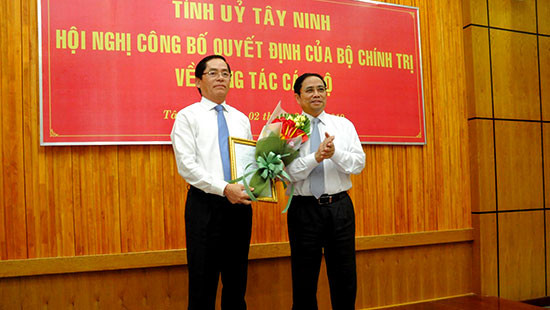 Điều động Bí thư Đảng ủy khối doanh nghiệp TW làm Bí thư Tỉnh ủy Tây Ninh