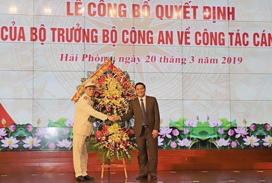 Đại tá Lê Ngọc Châu giữ chức vụ Giám đốc CATP Hải Phòng
