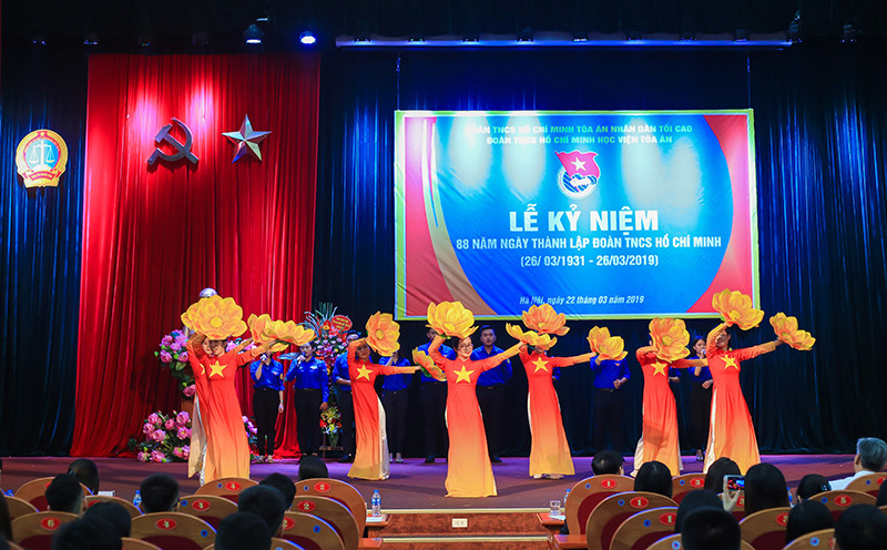 Học viện Tòa án kỷ niệm 88 năm ngày thành lập Ðoàn TNCS Hồ Chí Minh