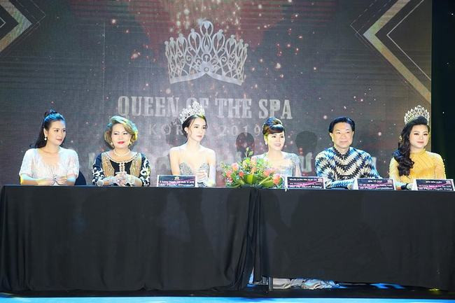 Nữ hoàng hoa hồng Bùi Thanh Hương lộng lẫy tại họp báo Queen of The Spa