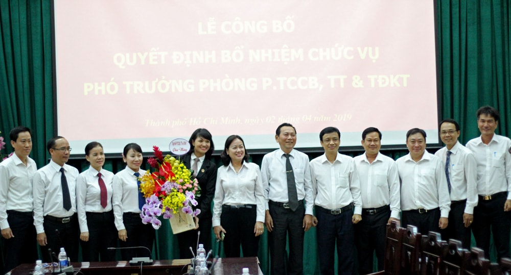 TAND TP HCM bổ nhiệm Phó trưởng phòng tổ chức cán bộ, thanh tra và thi đua khen thưởng