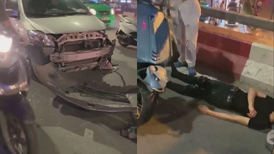 Thêm một nữ tài xế ô tô gây tai nạn liên hoàn ở Hà Nội