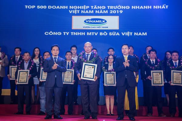 Công ty con của Vinamilk lọt top các doanh nghiệp tăng trưởng nhanh nhất Việt Nam
