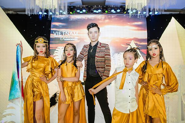 Hình ảnh Ai Cập cổ đại nổi bật tại Lễ công bố Tuần lễ thời trang trẻ em quốc tế Việt Nam 2019
