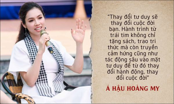 Những câu nói ấn tượng nhất của hoa hậu, á hậu Việt khi tặng sách ở Tây Bắc