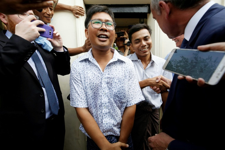 Myanmar trả tự do cho hai nhà báo đoạt giải Pulitzer sau 