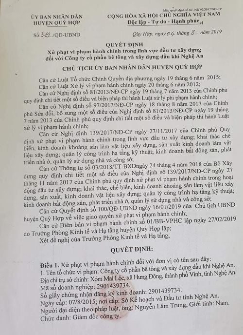 Nghệ An: Trạm trộn bê tông trái phép trên đất nông nghiệp, chính quyền bảo kê hay bất lực?