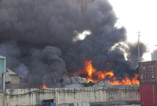 Hải Phòng: Cháy lớn tại Công ty Phú Lâm