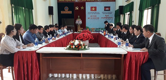 TAND tỉnh Gia Lai và Tòa án sơ cấp tỉnh Tatanakiri (Campuchia) tổ chức Hội nghị hợp tác năm 2019