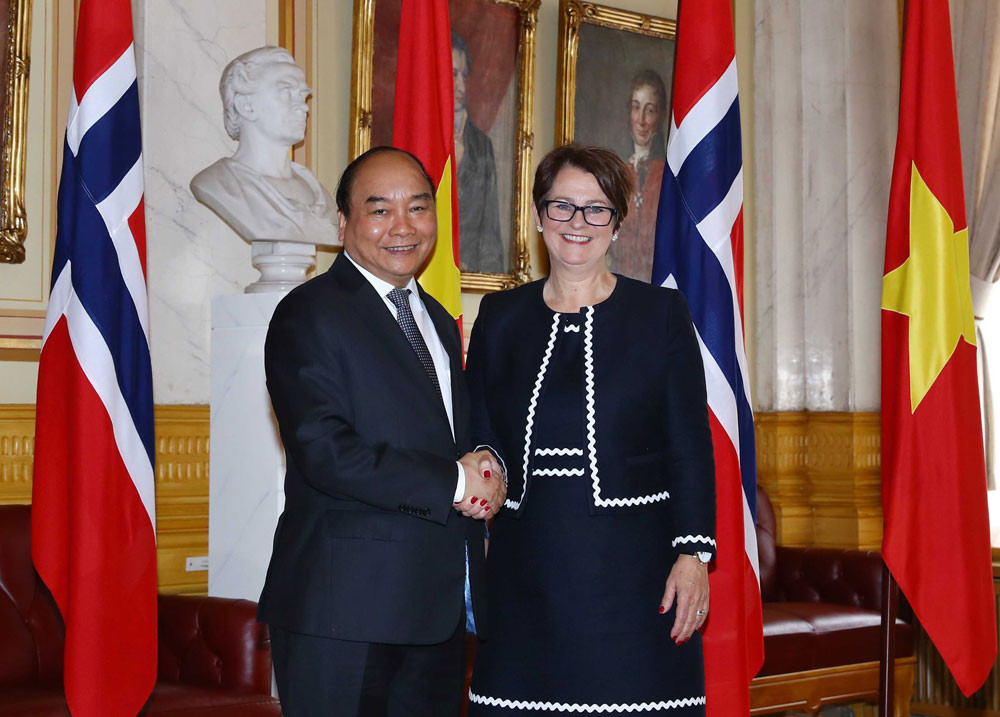 Thủ tướng Nguyễn Xuân Phúc hội đàm; hội kiến với các nhà lãnh đạo Na Uy 