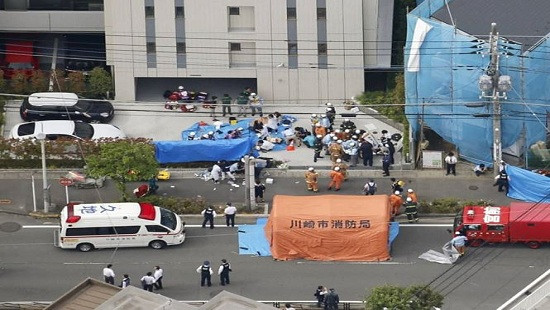 Kẻ cuồng sát dùng dao tấn công 19 người ở Nhật Bản